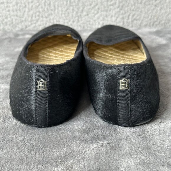 Birdies The Blackbird Loafers Womens 10 Black Calf Hair Flats Slip On Comfort - Picture 10 of 14